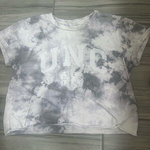UNC grey and white cropped shirt